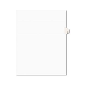 Avery Individual Legal EXHIBIT Dividers Style, Letter Size, Avery-Style, Side Tab Dividers, #58, 25/PK