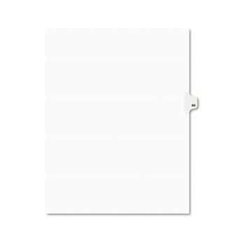 Avery Individual Legal EXHIBIT Dividers Style, Letter Size, Avery-Style, Side Tab Dividers, #60, 25/PK