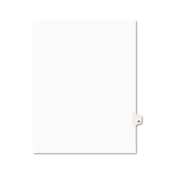 Avery Individual Legal EXHIBIT Dividers Style, Letter Size, Avery-Style, Side Tab Dividers, #70, 25/PK