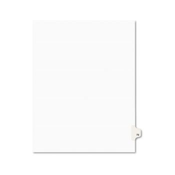 Avery Individual Legal EXHIBIT Dividers Style, Letter Size, Avery-Style, Side Tab Dividers, #73, 25/PK