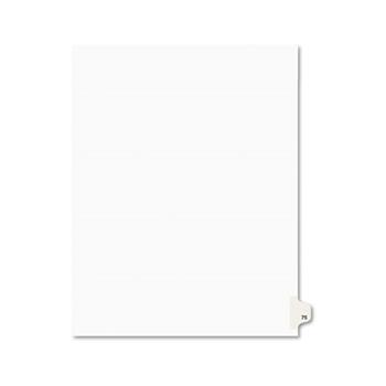Avery Individual Legal EXHIBIT Dividers Style, Letter Size, Avery-Style, Side Tab Dividers, #75, 25/PK