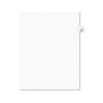 Avery Individual Legal EXHIBIT Dividers Style, Letter Size, Avery-Style, Side Tab Dividers, #80, 25/PK