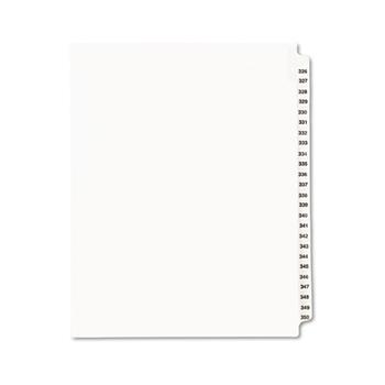 Avery Standard Collated Legal Dividers Style, Letter Size, Avery-Style, Side Tab Dividers, 326-350 Tab Set