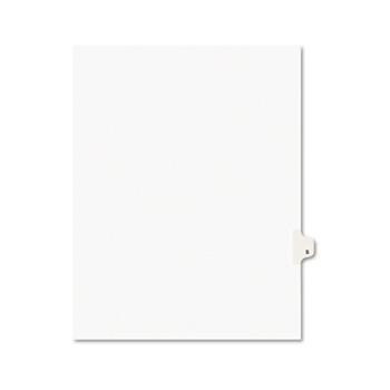 Avery Individual Legal Dividers Style, Letter Size, Avery-Style, Side Tab Dividers, S, 25/PK
