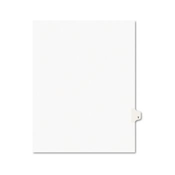 Avery Individual Legal Dividers Style, Letter Size, Avery-Style, Side Tab Dividers, T, 25/PK