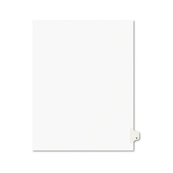 Avery Individual Legal Dividers Style, Letter Size, Avery-Style, Side Tab Dividers, Y, 25/PK