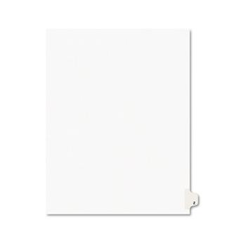 Avery Individual Legal Dividers Style, Letter Size, Avery-Style, Side Tab Dividers, Z, 25/PK