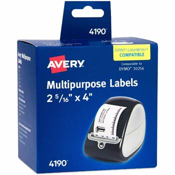 Avery Direct Thermal Roll Labels, 2 5/16 in x 4 in, White, 300/Pack