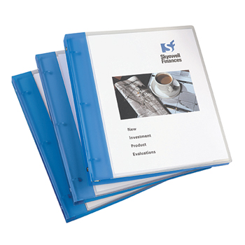 Avery Flexible View Binder, 1/2&quot; Round Rings, 100-Sheet Capacity, Blue