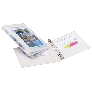 Avery Mini Durable View Binder, 1/2&quot; Round Rings, 100-Sheet Capacity, 5 1/2&quot; x 8 1/2&quot;, White