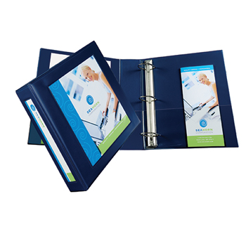 Avery Framed View Binder, 2&quot; One-Touch EZD&#174; Rings, 540-Sheet Capacity, Navy Blue