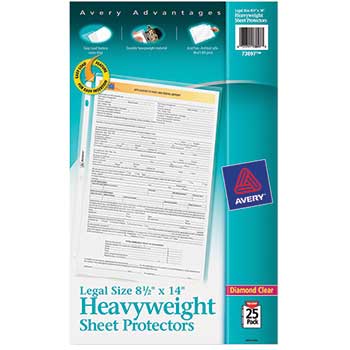 Avery Legal Size Heavyweight Sheet Protectors,  8 1/2&quot; x 14&quot;, 25/PK