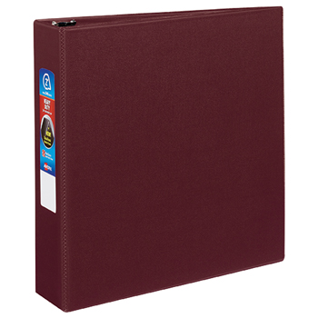 Avery Heavy-Duty Binder, 2&quot; One-Touch Rings, 540-Sheet Capacity, DuraHinge&#174;, Maroon