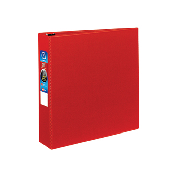 Avery Heavy-Duty Binder, 2&quot; One-Touch Rings, 540-Sheet Capacity, DuraHinge&#174;, Red