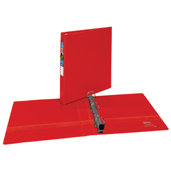 Avery Heavy-Duty Binder, 1&quot; One-Touch Rings, 275-Sheet Capacity, DuraHinge&#174;, Red