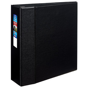 Avery Heavy-Duty Binder, 4&quot; One-Touch Rings, 780-Sheet Capacity, DuraHinge&#174;, Black