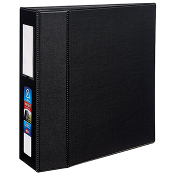 Avery Heavy-Duty Binder, 4&quot; One-Touch Rings, 780-Sheet Capacity, Label Holder, DuraHinge&#174;, Black