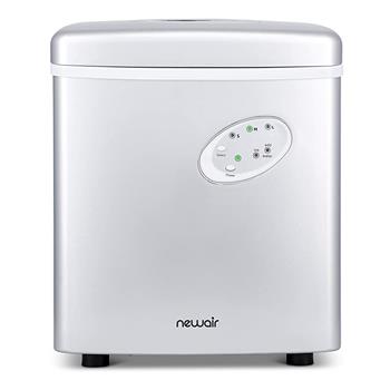New Air Countertop Small Ice Maker, 3 Sizes of Bullet Shaped Ice, 28 Pound Capacity