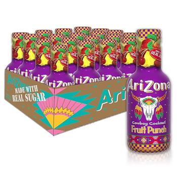 Arizona Fruit Punch, 16.9 oz, 20 Bottles/Case