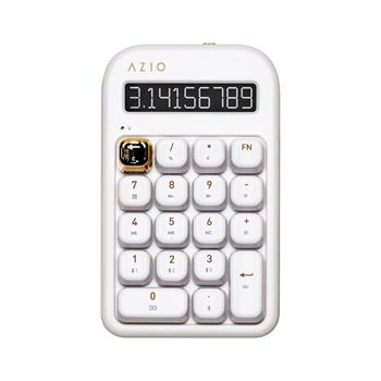 AZIO Izo Bluetooth Mechanical Numberpad and Standalone Calculator, White Blossom