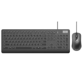 AZIO Antimicrobial Keyboard and Mouse Combo, Black