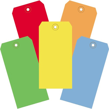 W.B. Mason Co. Shipping Tags, 13 Pt., 6 1/4&quot; x 3 1/8&quot;, Assorted Color, 1000/CS