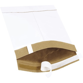 W.B. Mason Co. Self-Seal Padded Mailers, #0, 6 in x 10 in, White, 25/Case