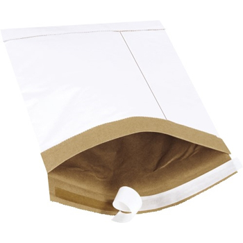 W.B. Mason Co. Self-Seal Padded Mailers, #1, 7-1/4 in x 12 in, White, 25/Case
