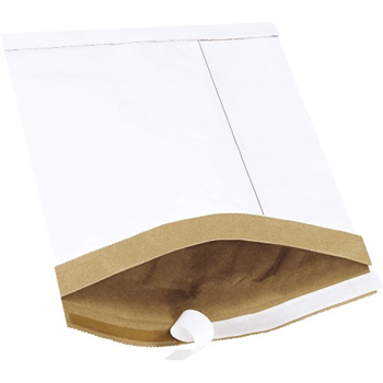 W.B. Mason Co. Self-Seal Padded Mailers, #2, 8-1/2 in x 12 in, White, 100/Case