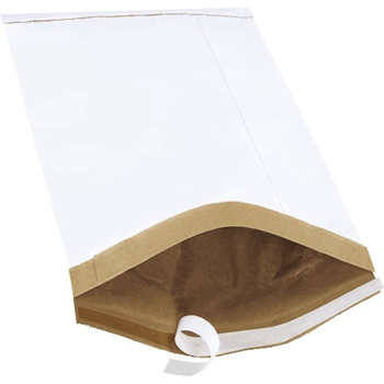 W.B. Mason Co. Self-Seal Padded Mailers, #5, 10-1/2 in x 16 in, White, 100/Case