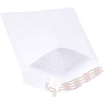 W.B. Mason Co. Self-Seal Bubble Lined Mailers, #0, 6 in x 10 in, White, 25/Case