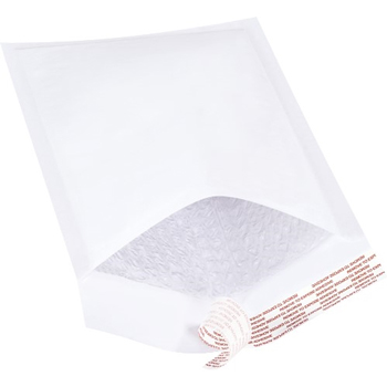 W.B. Mason Co. Self-Seal Bubble Lined Mailers, #1, 7-1/4 in x 12 in, White, 25/Case