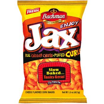 Bachman Baked Jax Cheese Puffs, 1.5 oz., 21/CS