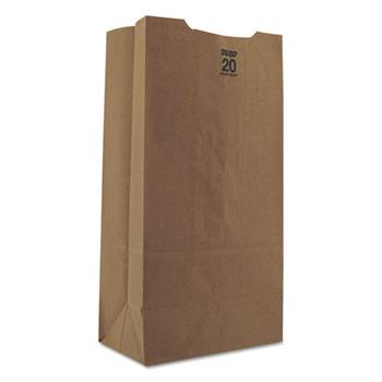 General 20# Paper Bag, Heavy-Duty, Brown Kraft,8-1/4 x 5-5/15 x 16-1/8, 500/Bundle