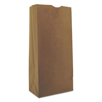 General #25 Paper Grocery Bag, 40lb Kraft, Standard 8 1/4 x 5 1/4 x 18, 500 bags