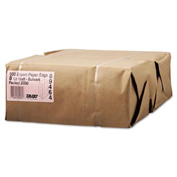 General #8 Paper Grocery, 57lb Kraft, Extra-Heavy-Duty 6 1/8x4 1/6 x12 7/16, 500 bags
