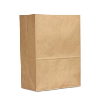General 1/6 BBL 70# Paper Bag, E-Z Tote Handle Sack, Brown, 300-Bundle