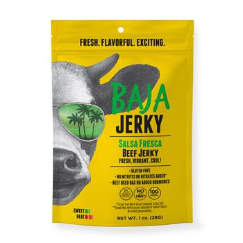 Baja Jerky Salsa Fresca Beef Jerky, 1 oz, 10/PK