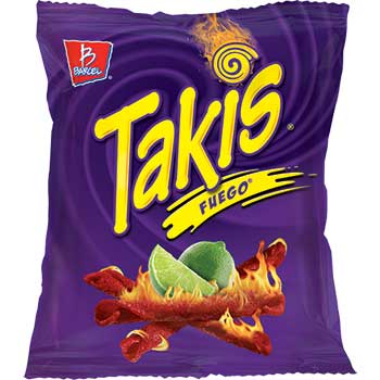 Takis Fuego&#174; Chips Hot Chili Pepper and Lime, 2 oz., 42/CS