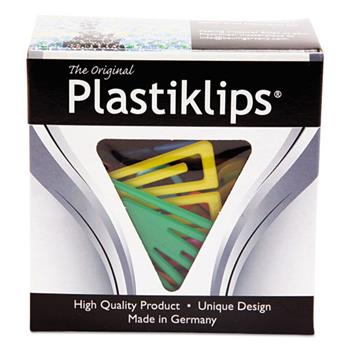 Baumgartens Plastiklips Paper Clips, Small, Assorted Colors, 1,000/Box