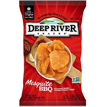 Deep River Snacks Kettle Cooked Potato Chips, Mesquite BBQ, 2 oz., 24/CS