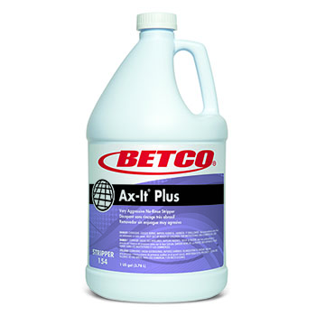 Betco Ax-It&#174; Plus No-Rinse Floor Stripper Concentrate, 1 gal. Bottle, Pleasant Scent, 4/CT