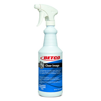 Betco Clear Image Ready-to-Use Non-Ammoniated Glass &amp; Surface Cleaner, 32 oz. Spray Bottle, 12/CT