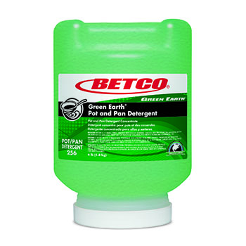 Betco Green Earth&#174; Pot &amp; Pan Detergent,  4 lb. Bottle, Rain Forest Scent