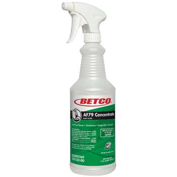 Betco AF79 Concentrated Acid-Free Bathroom Cleaner Empty Spray Bottle, 32 oz.