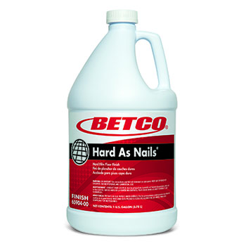 Betco Hard as Nails&#174; Ready-to-Use Hard-Film Floor Finish, 1 gal. Bottle, Mild Scent, 4/CT