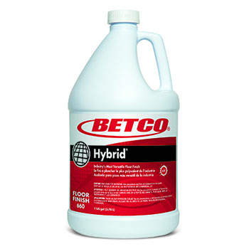Betco Hybrid&#174; Ready-to-Use Optically-Energized Extended-Wear Floor Finish, 1 gal. Bottle, Mild Scent, 4/CT