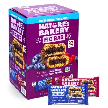Nature&#39;s Bakery Fig Bars Variety Pack, 2 oz, 32/Box
