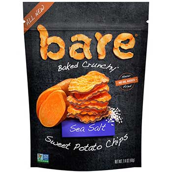 Bare Sweet Potato Sea Salt Chips, 1.4 oz., 8/CS