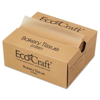 Bagcraft EcoCraft Interfolded Deli Sheets, 6&quot; x 10 3/4&quot;, Soy Wax, Tan, 1000/Box, 10 Boxes/Carton